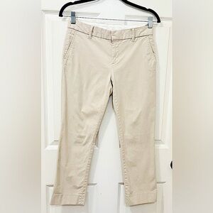 New Gap gapstreich Cream Color Pants Size 2